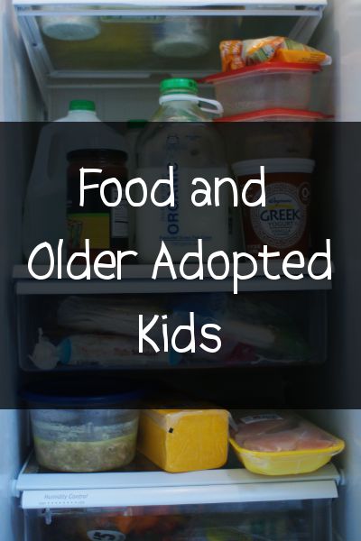 food and older adopted teens